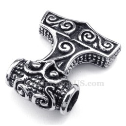 Collana Con Ciondolo In Titanio Con Martello Di Thor (Catena Gratuita)