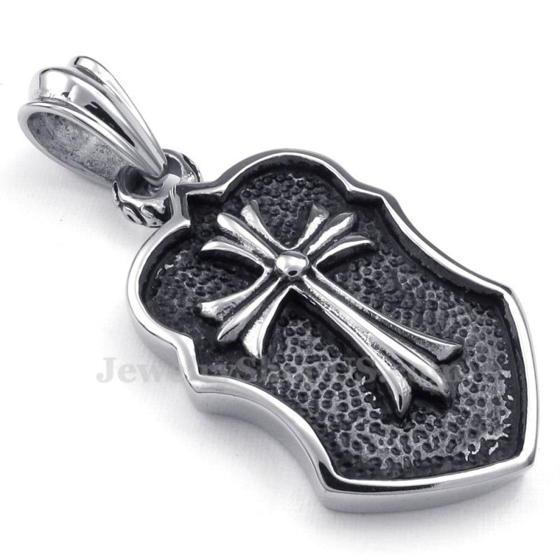 Collana Con Ciondolo A Croce In Titanio (Catena Gratuita) Collana Con Ciondolo A Croce In Titanio (Catena Gratuita)