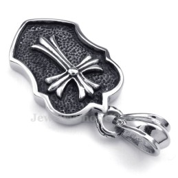 Collana Con Ciondolo A Croce In Titanio (Catena Gratuita)