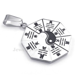 Collana Con Ciondolo In Titanio Con Otto Diagrammi (Catena Gratuita)