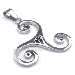 Collana Con Ciondolo A Forma Di Turbine Eoliche In Titanio (Catena Gratuita)