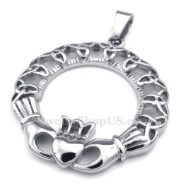 Collana Con Ciondolo A Forma Di Nodo Celtico In Titanio (Catena Libera)