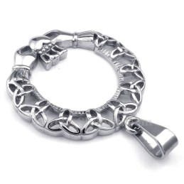 Collana Con Ciondolo A Forma Di Nodo Celtico In Titanio (Catena Libera)