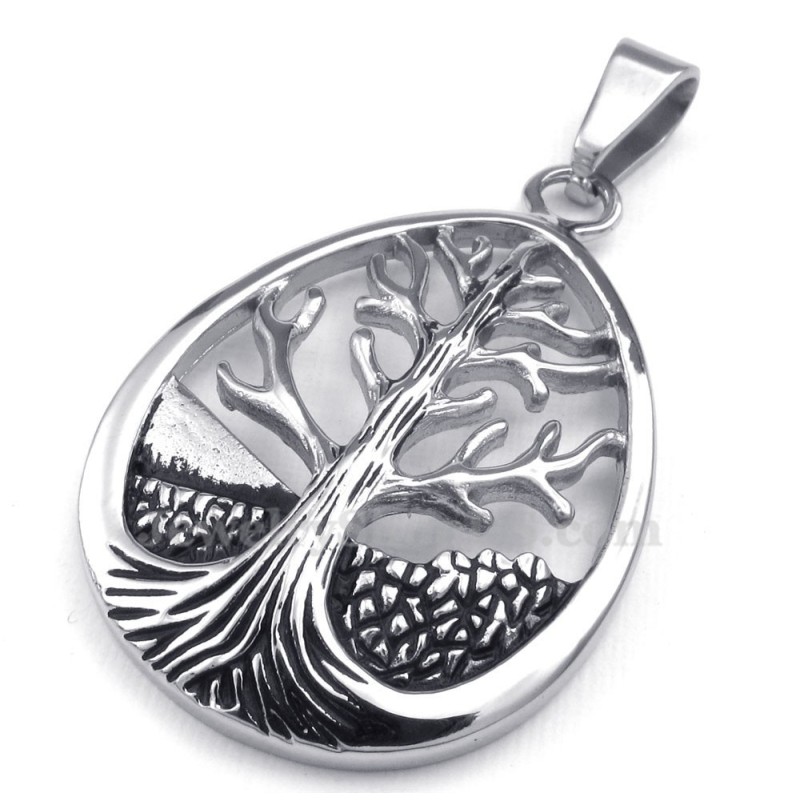 Collana Con Ciondolo Albero Della Vita In Titanio (Catena Gratuita) Collana Con Ciondolo Albero Della Vita In Titanio (Catena Gratuita)