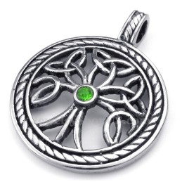 Collana Con Ciondolo Nodo Celtico In Titanio (Catena Gratuita)