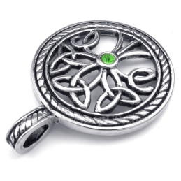 Collana Con Ciondolo Nodo Celtico In Titanio (Catena Gratuita)