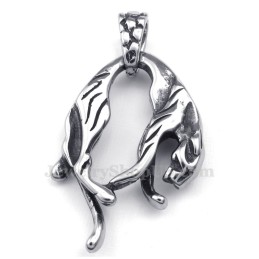 Collana Con Ciondolo A Forma Di Leone In Titanio (Catena Libera)
