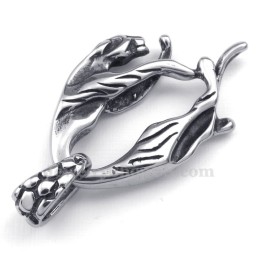Collana Con Ciondolo A Forma Di Leone In Titanio (Catena Libera)