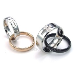Collana Con Ciondolo A Forma Di Cerchi Intrecciati In Titanio Per Coppie (Catena Libera) (Un Paio)