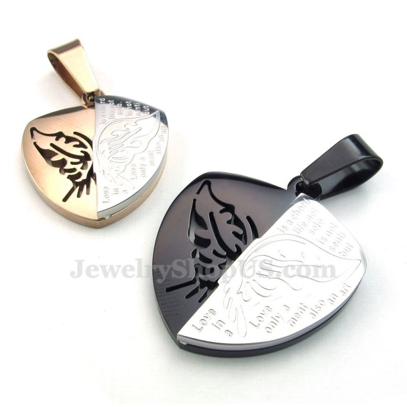 Collana Con Ciondolo A Farfalla In Titanio Per Coppie (Catena Libera) (Un Paio) Collana Con Ciondolo A Farfalla In Titanio Per Coppie (Catena Libera) (Un Paio)