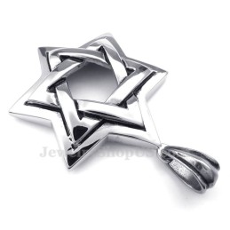 Collana Con Ciondolo A Forma Di Stella Di David In Titanio (Catena Libera)