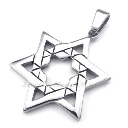 Collana Con Ciondolo A Forma Di Stella Portafortuna In Titanio (Catena Gratuita)