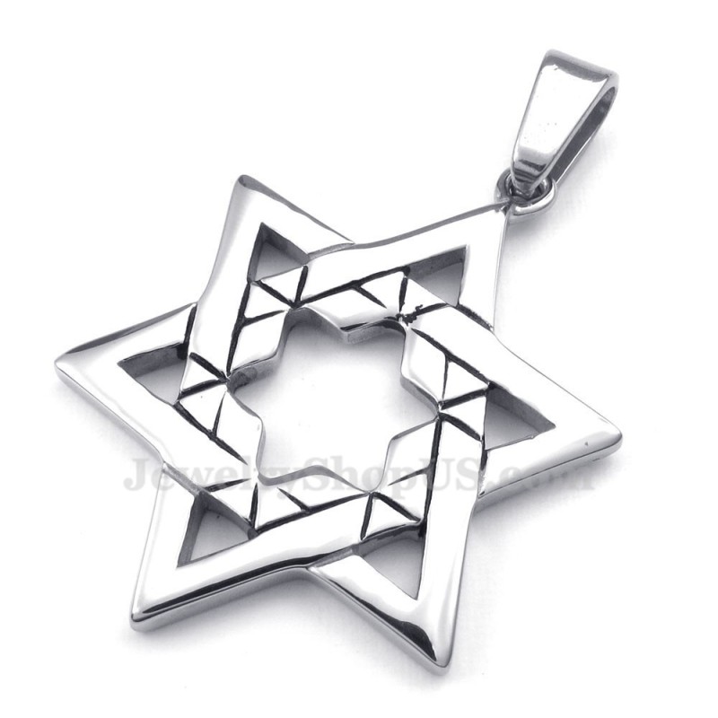 Collana Con Ciondolo A Forma Di Stella Portafortuna In Titanio (Catena Gratuita) Collana Con Ciondolo A Forma Di Stella Portafortuna In Titanio (Catena Gratuita)