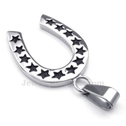 Collana Con Ciondolo A Ferro Di Cavallo In Titanio (Catena Gratuita)
