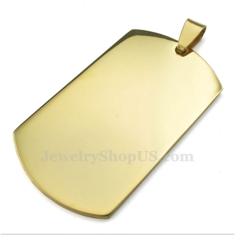 Collana Con Ciondolo In Titanio E Oro Con Carte (Catena Libera) Collana Con Ciondolo In Titanio E Oro Con Carte (Catena Libera)