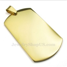Collana Con Ciondolo In Titanio E Oro Con Carte (Catena Libera)
