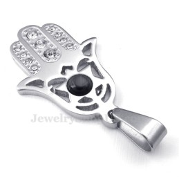 Collana Con Ciondolo A Forma Di Mano In Titanio Squisita (Catena Gratuita)