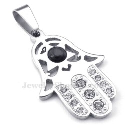 Collana Con Ciondolo A Forma Di Mano In Titanio Squisita (Catena Gratuita)