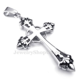 Collana Con Ciondolo A Croce In Titanio (Catena Gratuita)