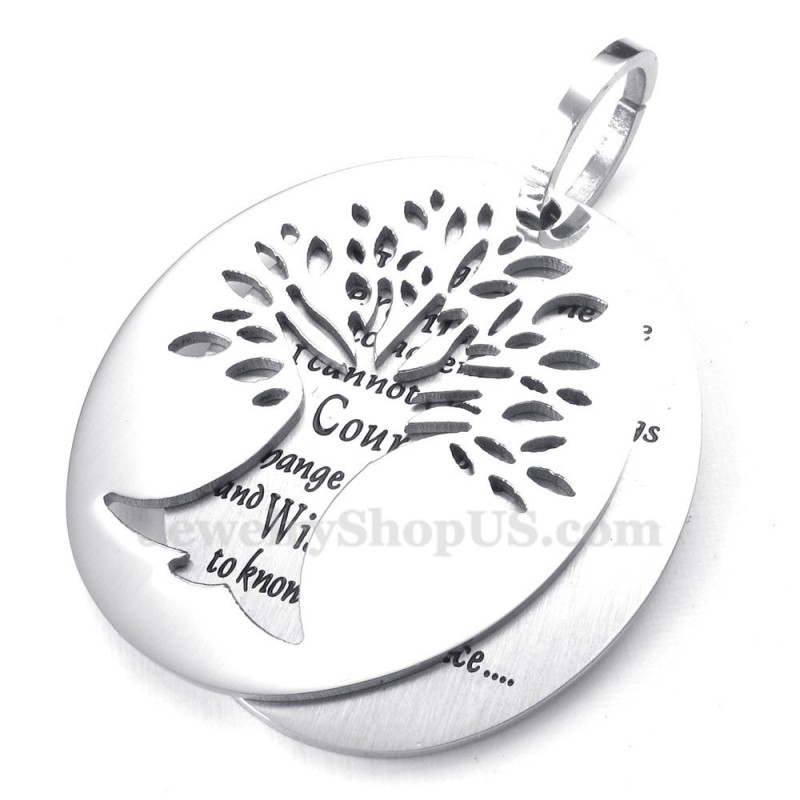 Collana Con Ciondolo Albero Della Vita In Titanio Per Coppie (Catena Gratuita) Collana Con Ciondolo Albero Della Vita In Titanio Per Coppie (Catena Gratuita)