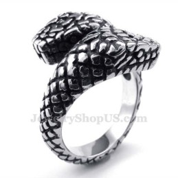 Anello Cobra In Titanio