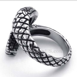 Anello Cobra In Titanio