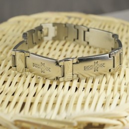 Braccialetti Con Croce In Titanio Da Uomo