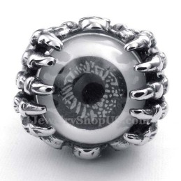 Anello In Titanio Con Occhio Nero