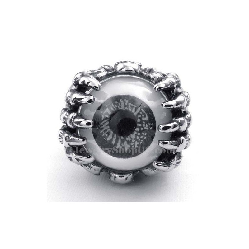 Anello In Titanio Con Occhio Nero Anello In Titanio Con Occhio Nero