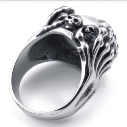 Anello In Titanio Con Occhio Marrone