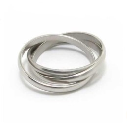 Anello In Titanio Three Circles Da 8 Mm
