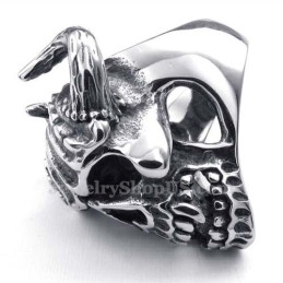 Anello Teschio In Titanio
