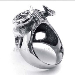 Anello Teschio In Titanio