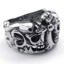 Anello Con Croce In Titanio