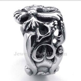 Anello Con Croce In Titanio