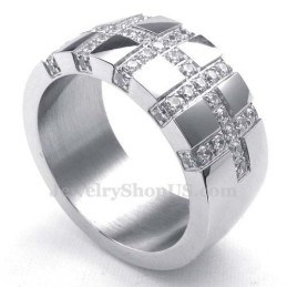 Anello Con Croce In Titanio