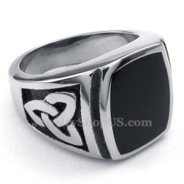 Anello Da Uomo In Titanio Nero