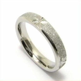 Anello In Titanio Spazzolato Da 4 Mm