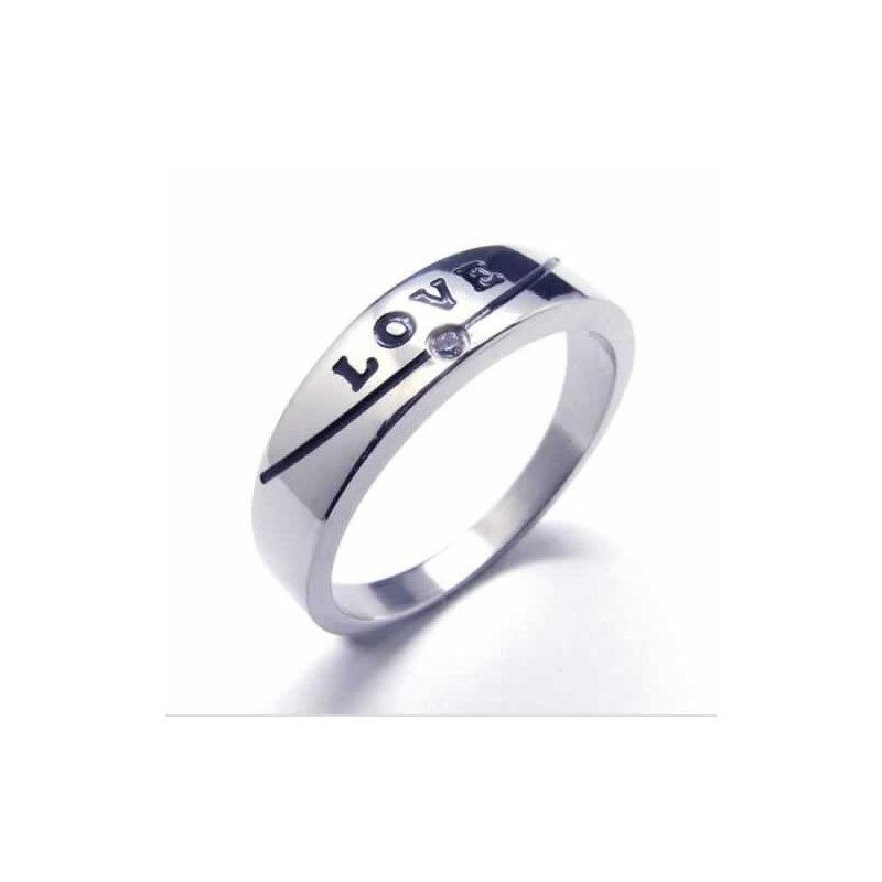 Anello A Fascia In Titanio Intarsiato Con Diamanti Incastonati Da 5 Mm Anello A Fascia In Titanio Intarsiato Con Diamanti Incastonati Da 5 Mm