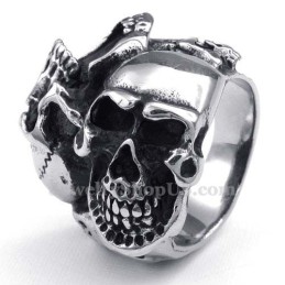 Anello Teschio In Titanio