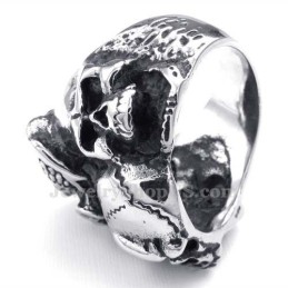 Anello Teschio In Titanio
