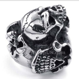 Anello Teschio In Titanio