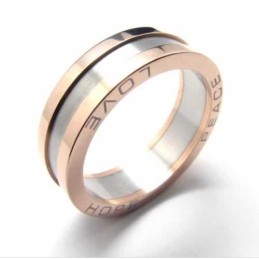 Anello Con Fascia In Titanio E Oro Da 6 Mm