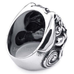 Anello Testa Di Leone In Titanio