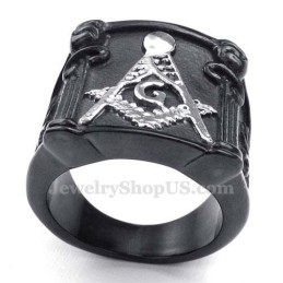 Anello Massonico In Titanio