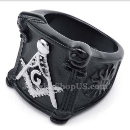 Anello Massonico In Titanio