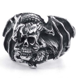Anello Teschio In Titanio