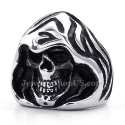 Anello Da Mago Con Teschio In Titanio