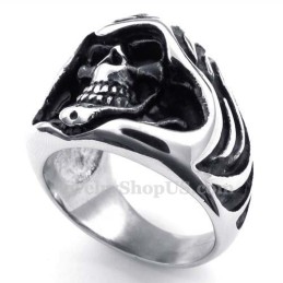 Anello Da Mago Con Teschio In Titanio