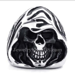 Anello Da Mago Con Teschio In Titanio